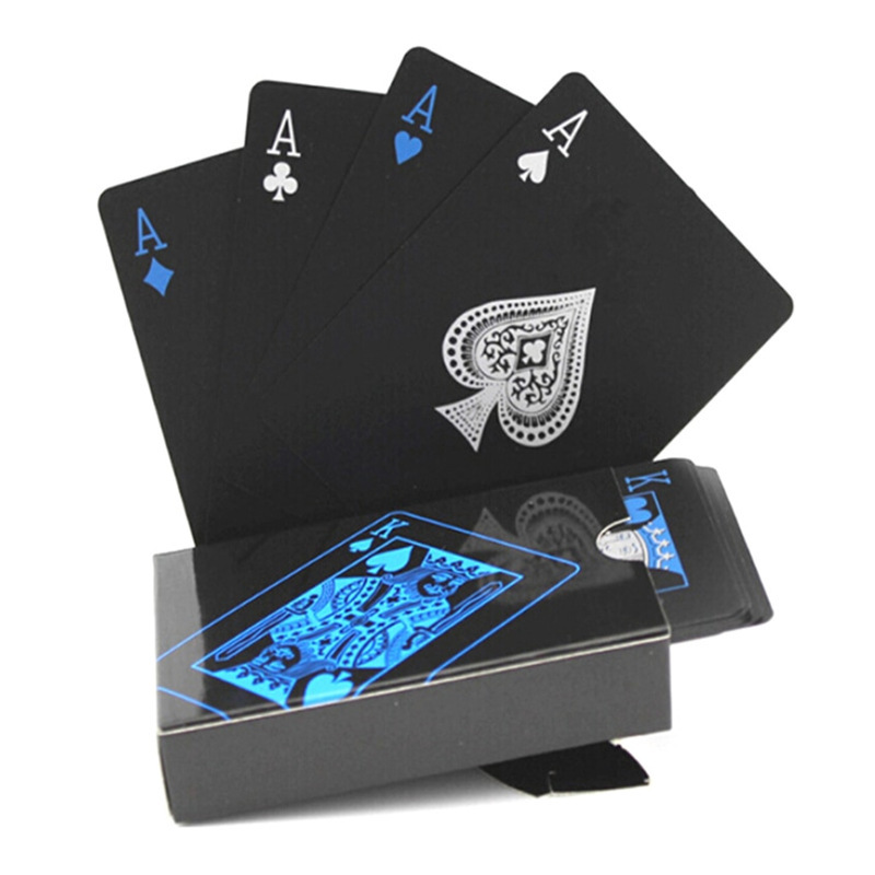 Board Game Recommendation - Black Plastic Playing Cards Blue Red
