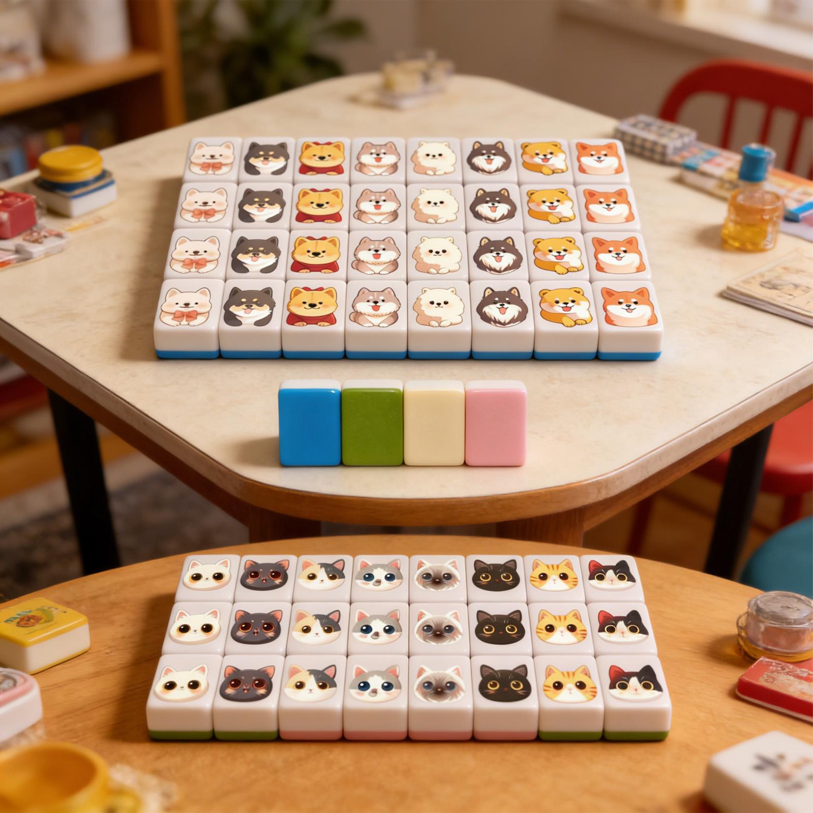Board Game Zone - 65Pcs mini Mahjong Board Games Set