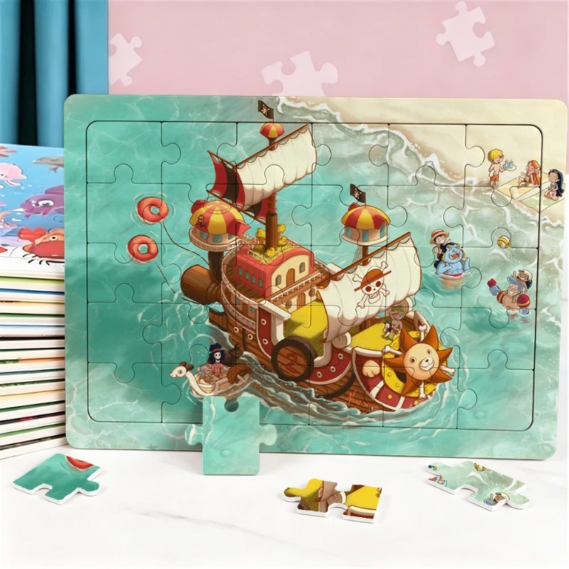 Board Game Diy - 30pcs One Piece Puzzle Cartoon Anime