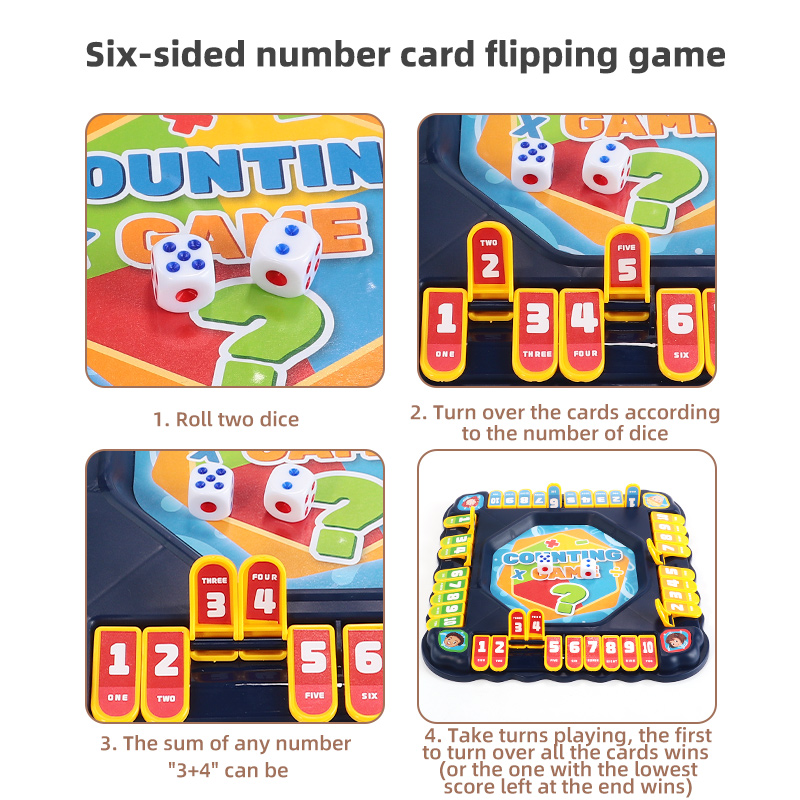 Blue Number Flip Tabletop Game - огляд і ціна Board Game Recommendation