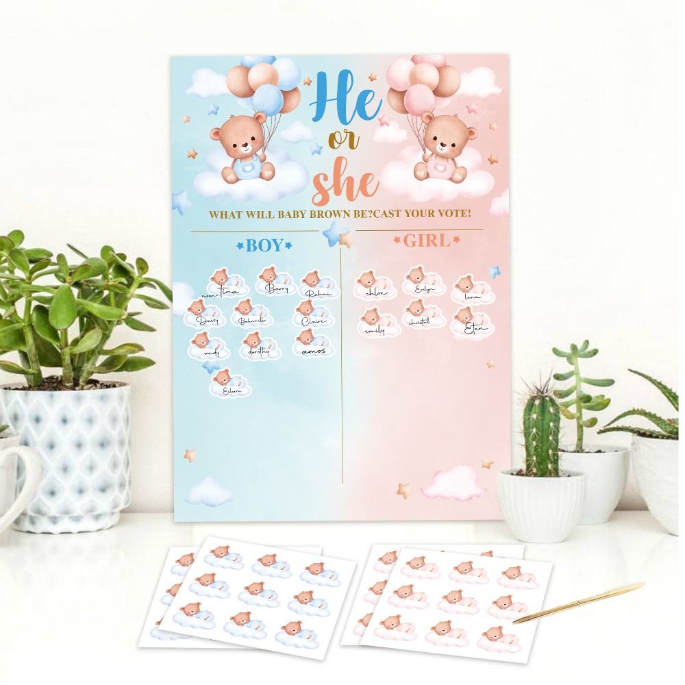 With Stickers Gender Revealed  - огляд і ціна Board Game Festival