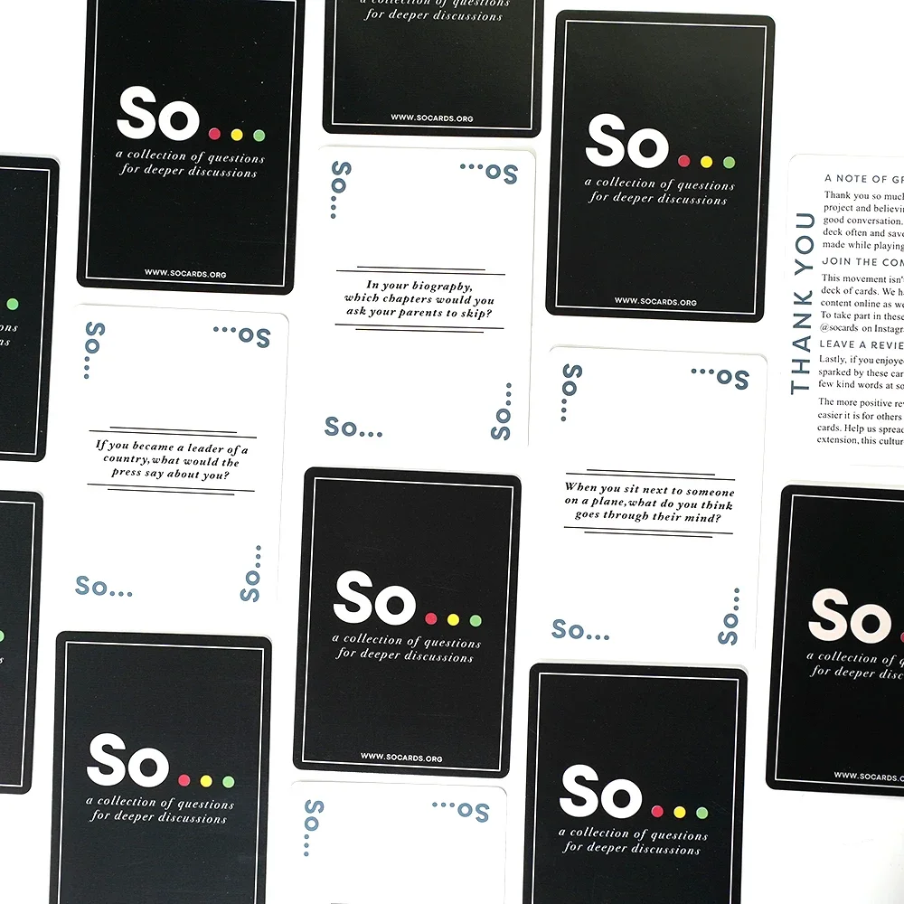 High Quality So Cards Conversa - огляд і ціна Board Game Question