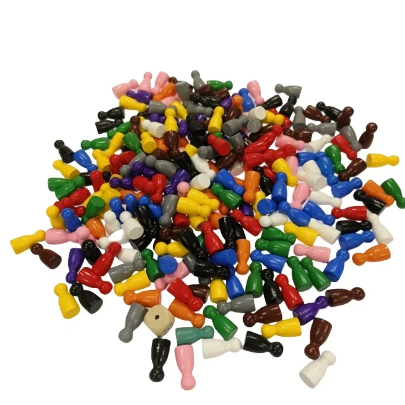 100 Pcs Colorful Wooden Chess  - огляд і ціна Board Game Illustration