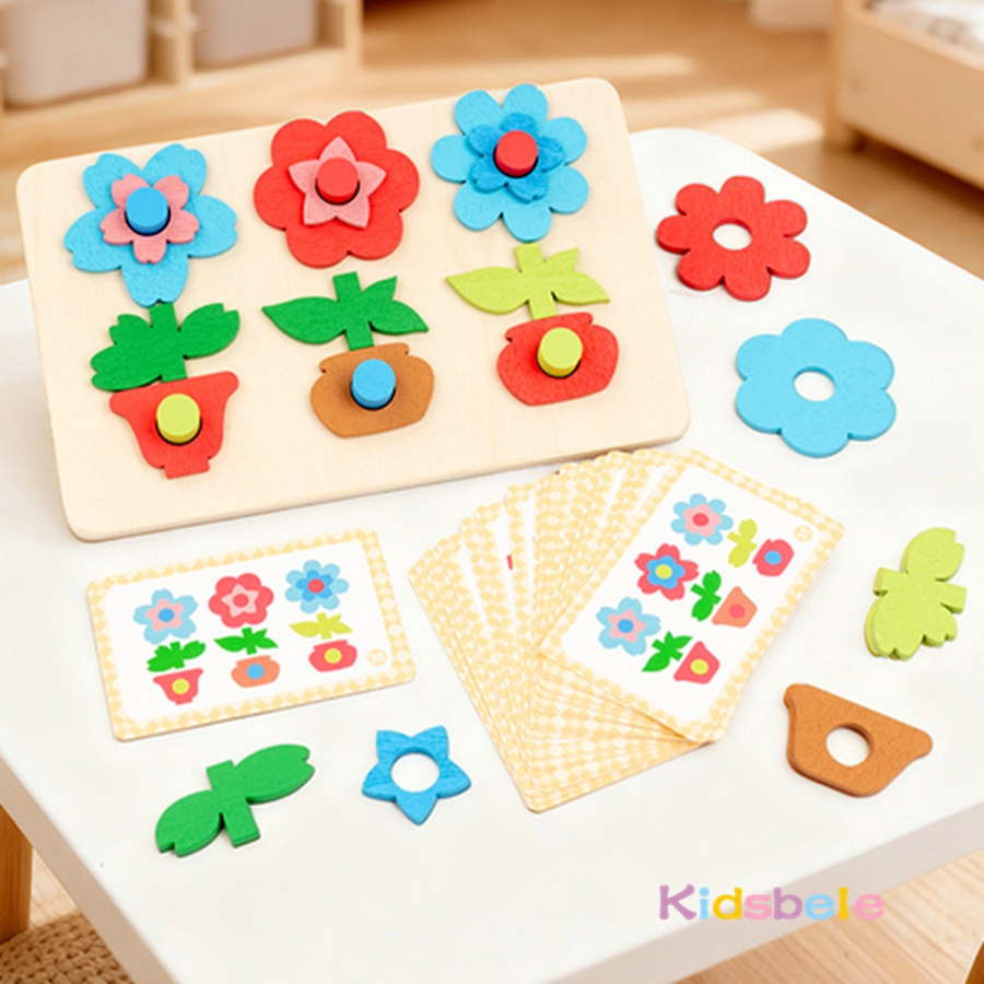 Montessori DIY Wooden Flower P - огляд і ціна Board Game Diy