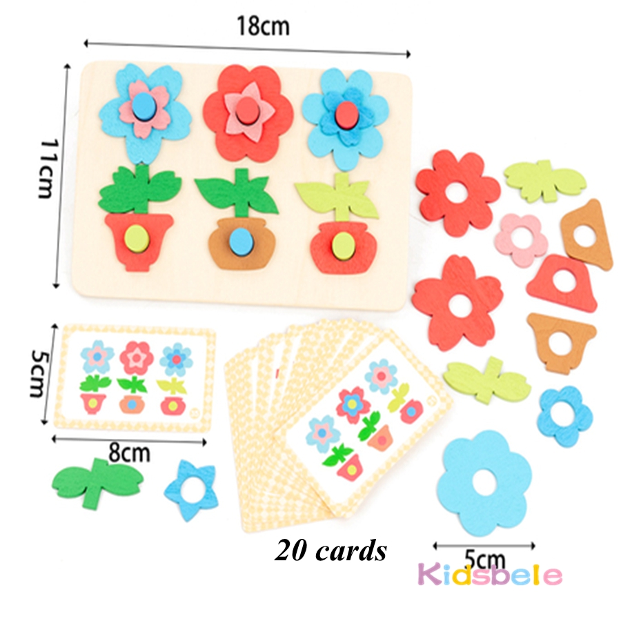 Montessori DIY Wooden Flower P - огляд і ціна Board Game Diy