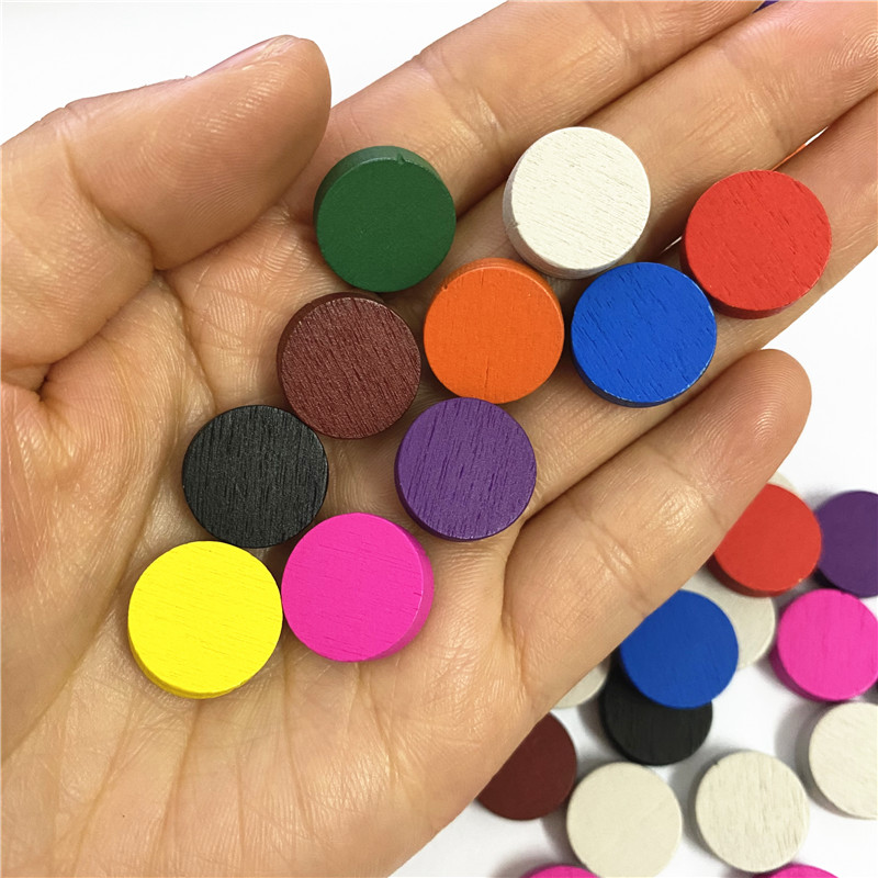 50pieces 15*5MM 11 Colors Wood - огляд і ціна Board Game Illustration