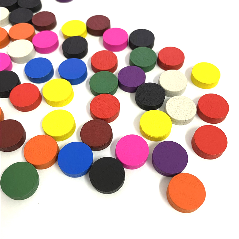 50pieces 15*5MM 11 Colors Wood - огляд і ціна Board Game Illustration