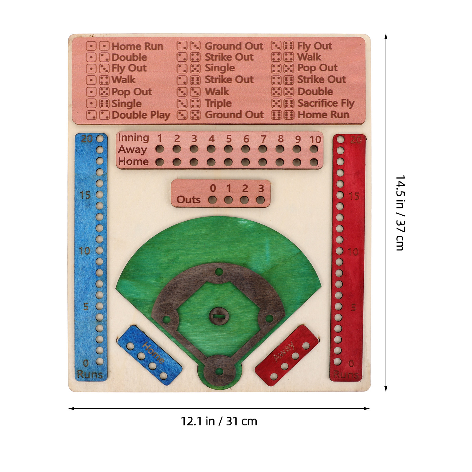 Wooden Baseball Board Game Fun - огляд і ціна Board Game Festival