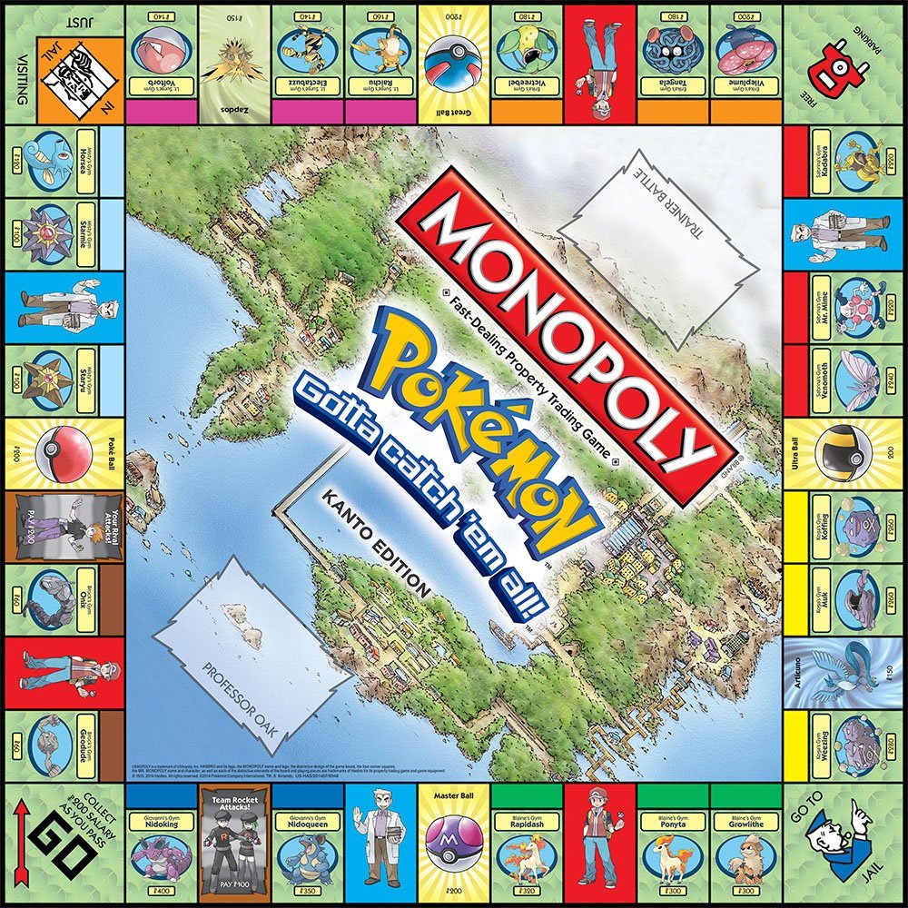 MONOPOLY Pokemon Board Game Ca - огляд і ціна Board Game Monopoly