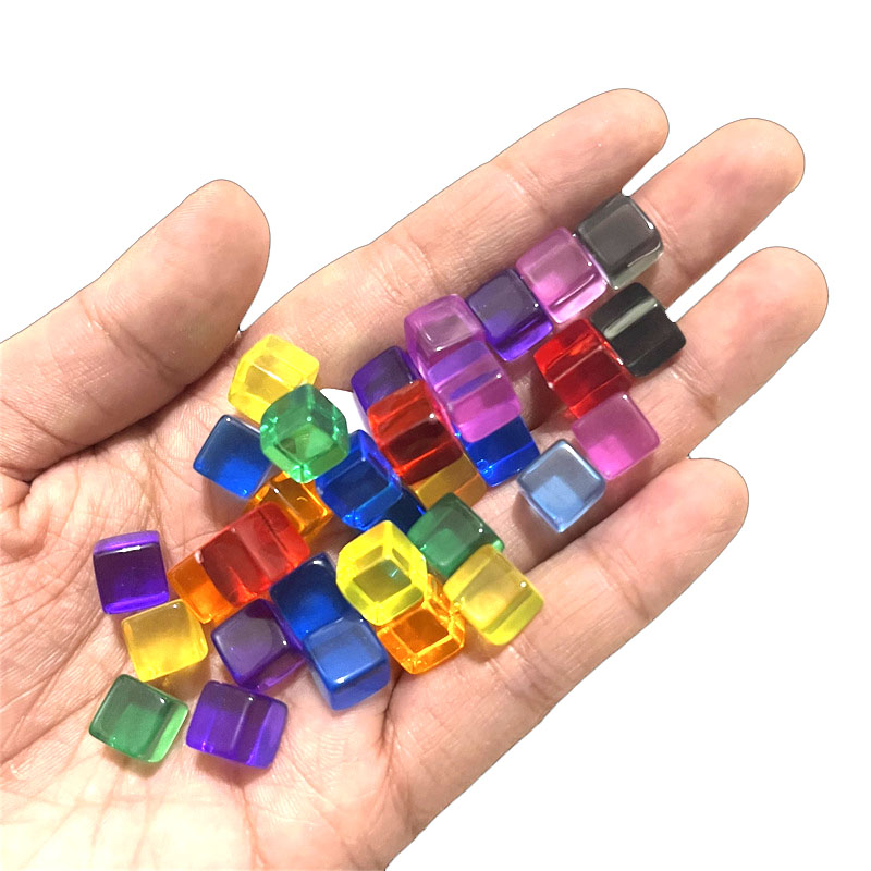 100pcs/set 8mm Clear Cube Dice - огляд і ціна Board Game Illustration
