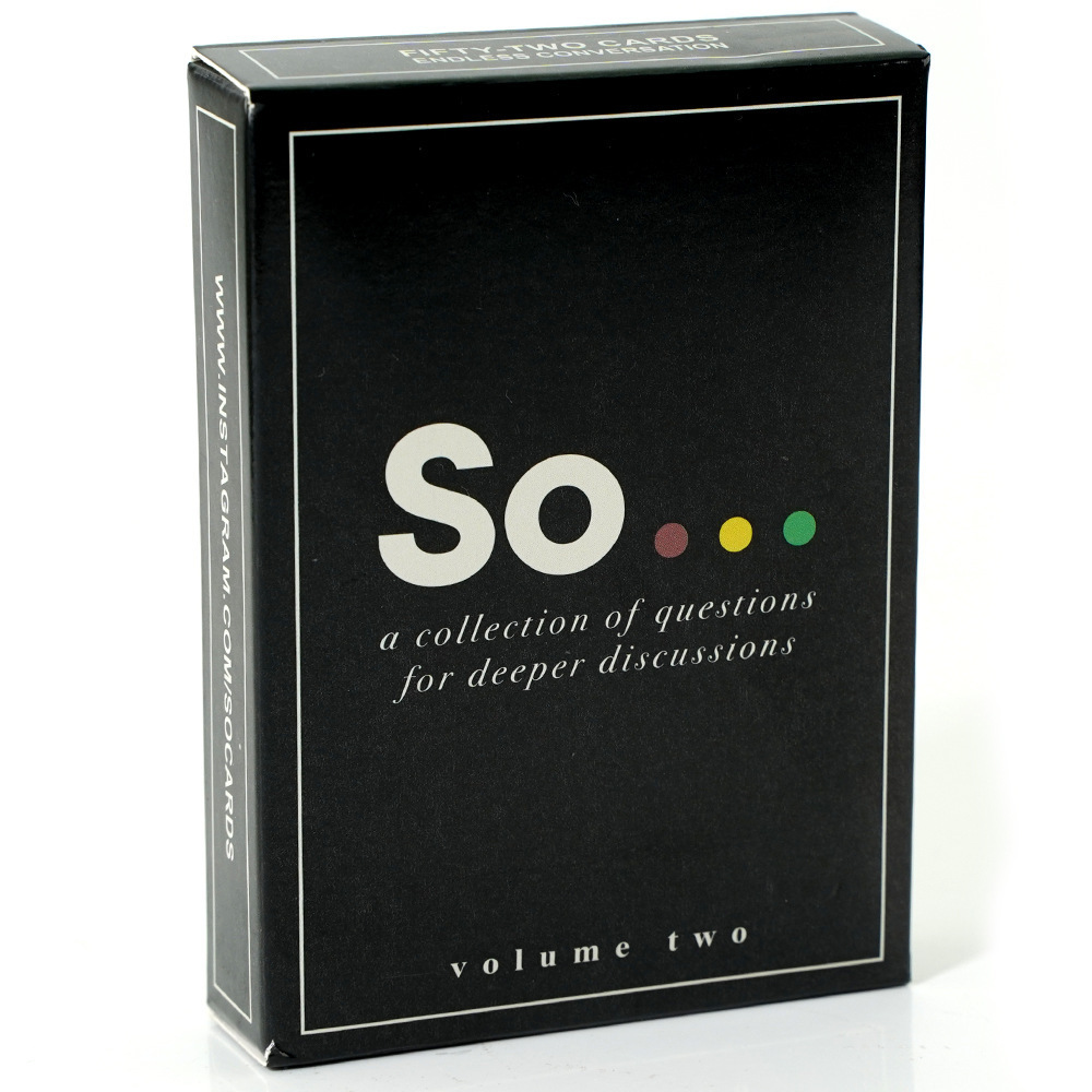 High Quality So Cards Conversa - огляд і ціна Board Game Question