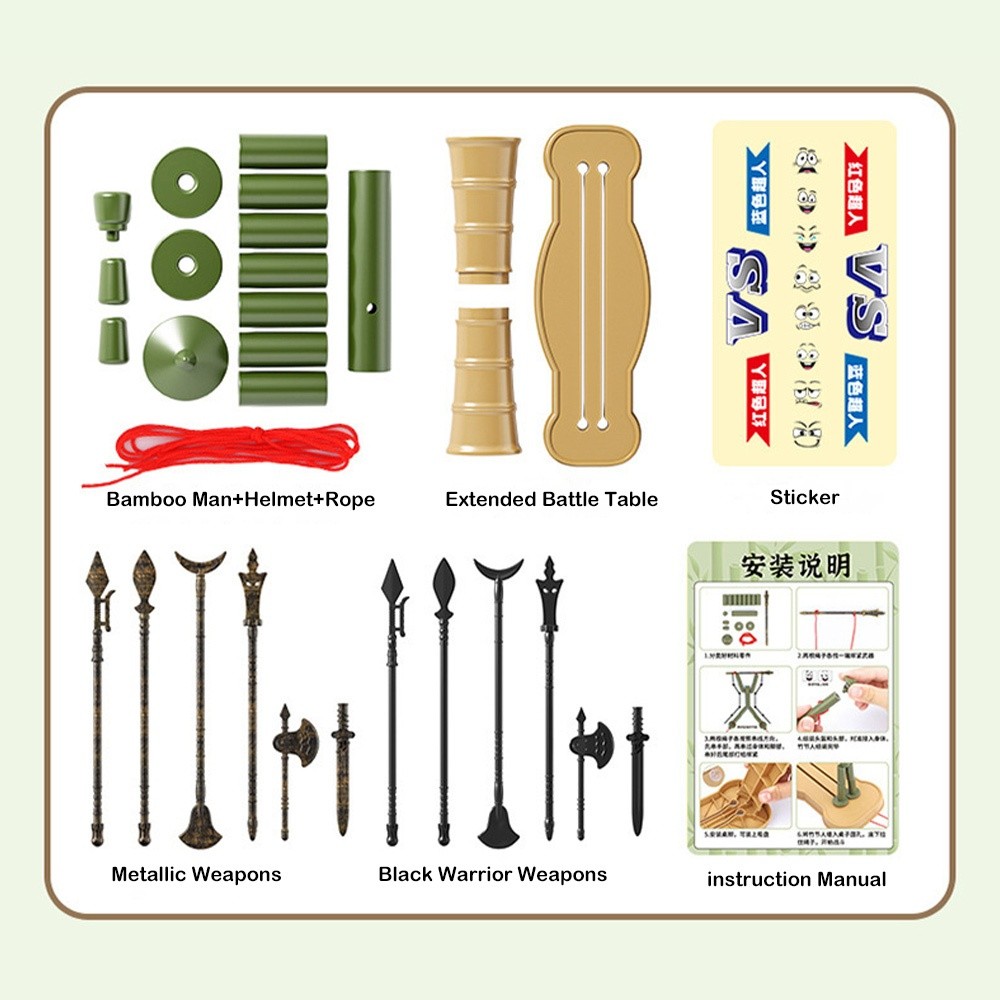 Two-player Battle Bamboo Man B - огляд і ціна Board Game Diy