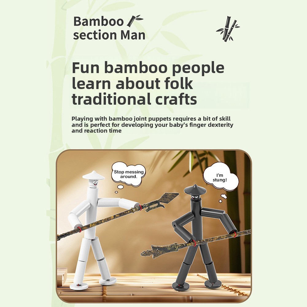 Two-player Battle Bamboo Man B - огляд і ціна Board Game Diy