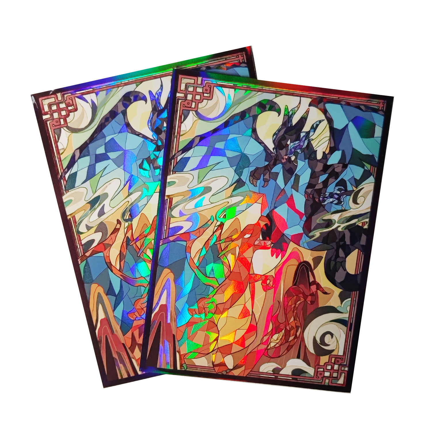 60ct Holo Card Sleeves 66x91mm - огляд і ціна Board Game Illustration