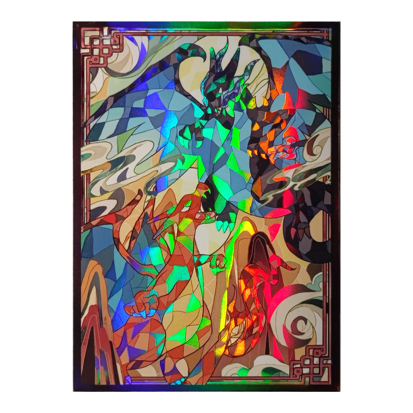 60ct Holo Card Sleeves 66x91mm - огляд і ціна Board Game Illustration