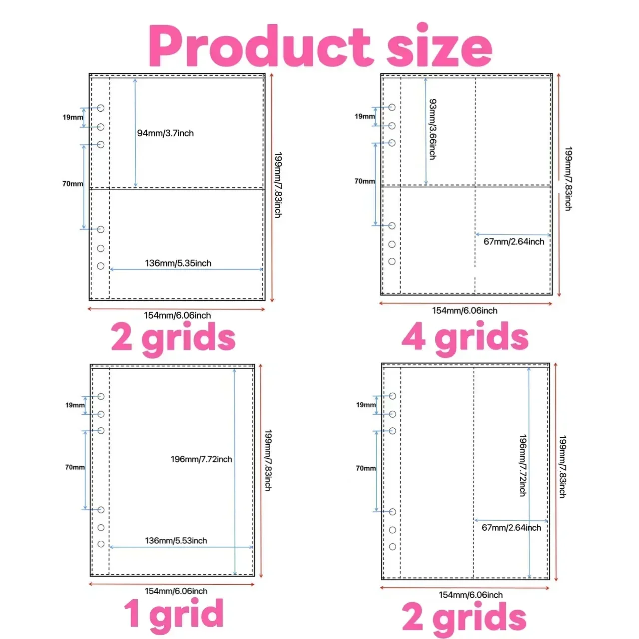 1-4 Grid Transparent Photocard - огляд і ціна Card Sleeves Protector