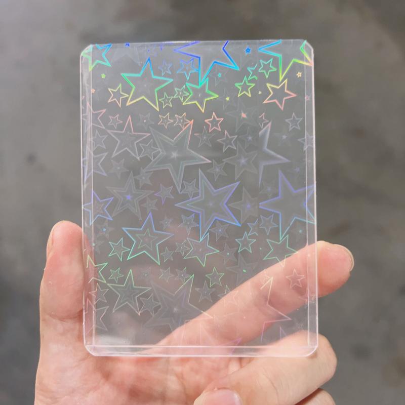 10Pcs Holographic Laser Clear  - огляд і ціна Card Sleeves Protector