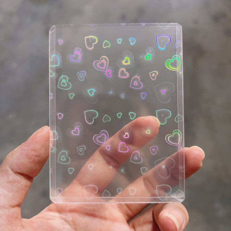 10Pcs Holographic Laser Clear  - огляд і ціна Card Sleeves Protector
