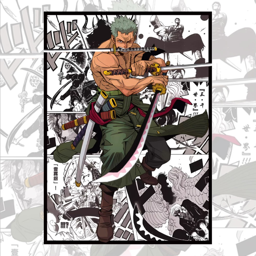60PCS 66x91mm One Piece Anime  - огляд і ціна Board Game Illustration