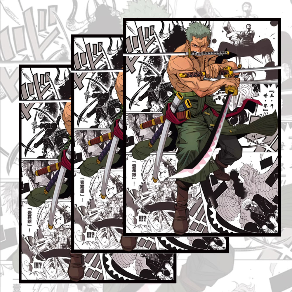 60PCS 66x91mm One Piece Anime  - огляд і ціна Board Game Illustration