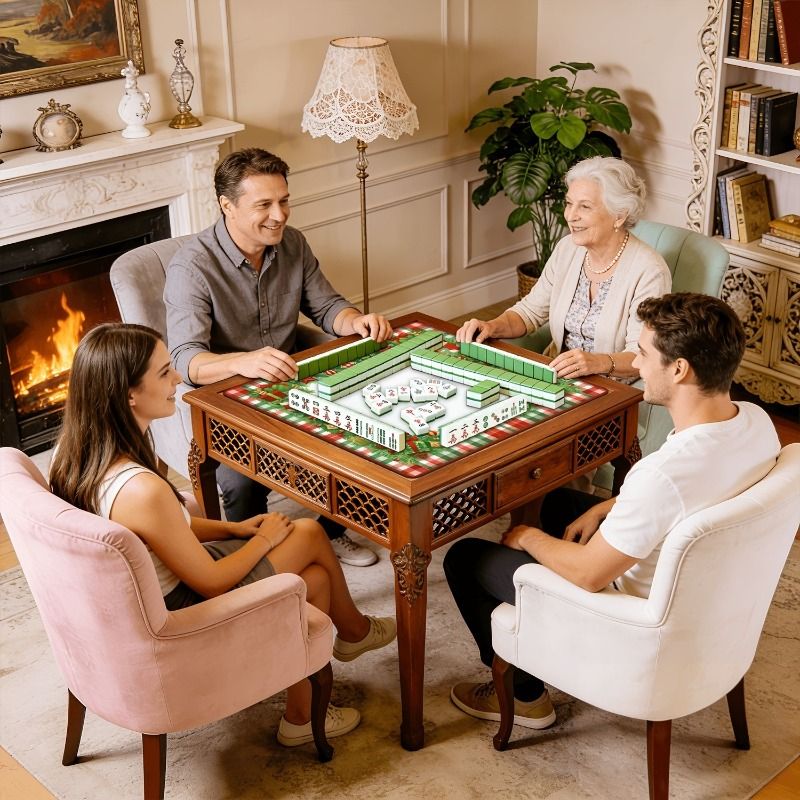 VIKAMA Festive Mahjong Mat Squ - огляд і ціна Board Game Festival