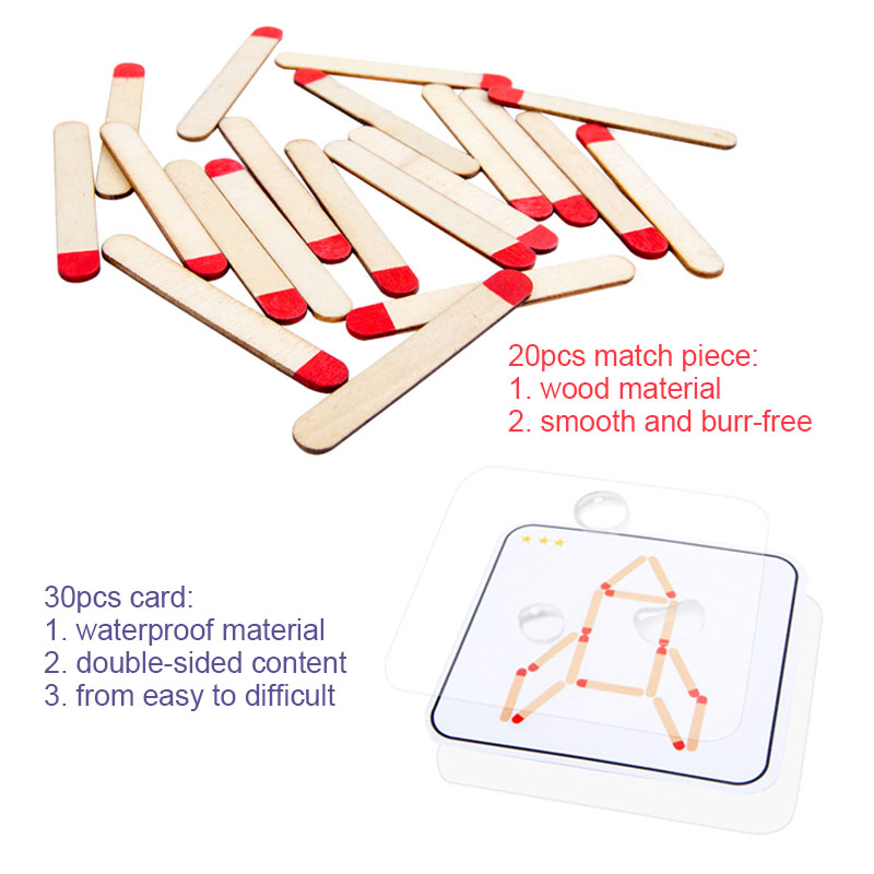 Montessori Matches Puzzles Gam - огляд і ціна Board Game Diy