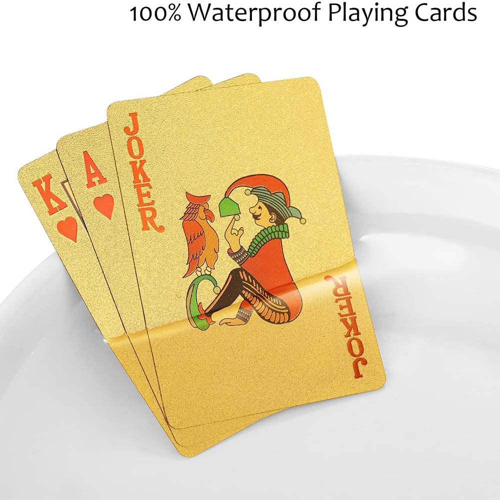 Playing Cards Waterproof Gold  - огляд і ціна Board Game Illustration