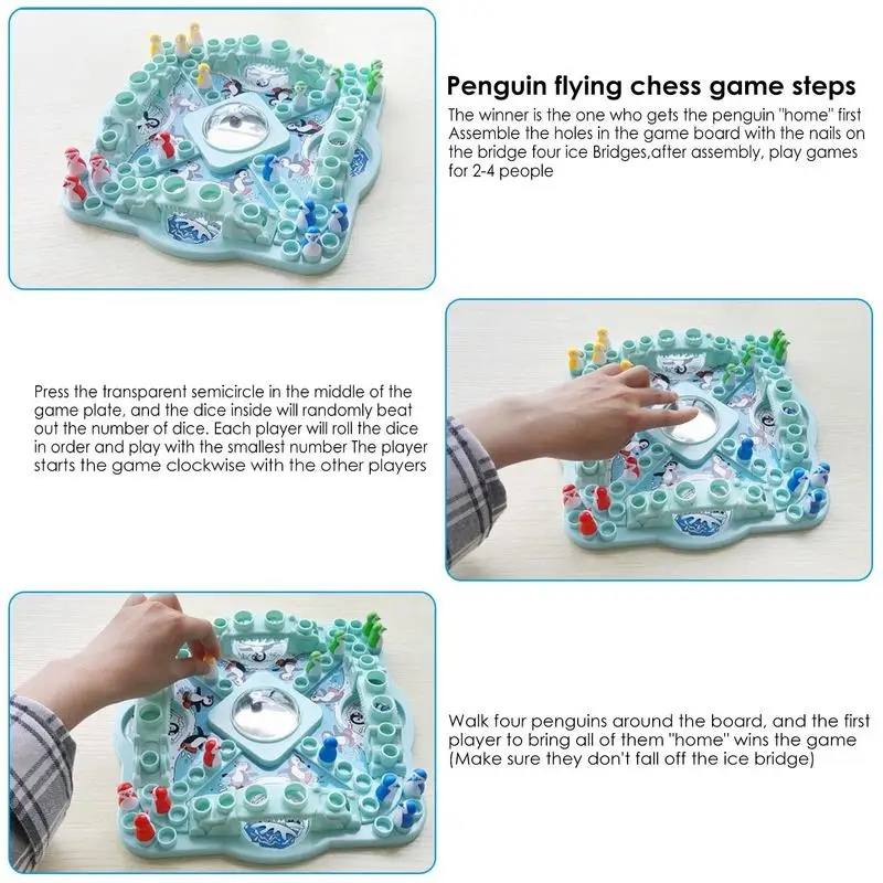 Multiplayer Penguin Flying Che - огляд і ціна Board Game Zone