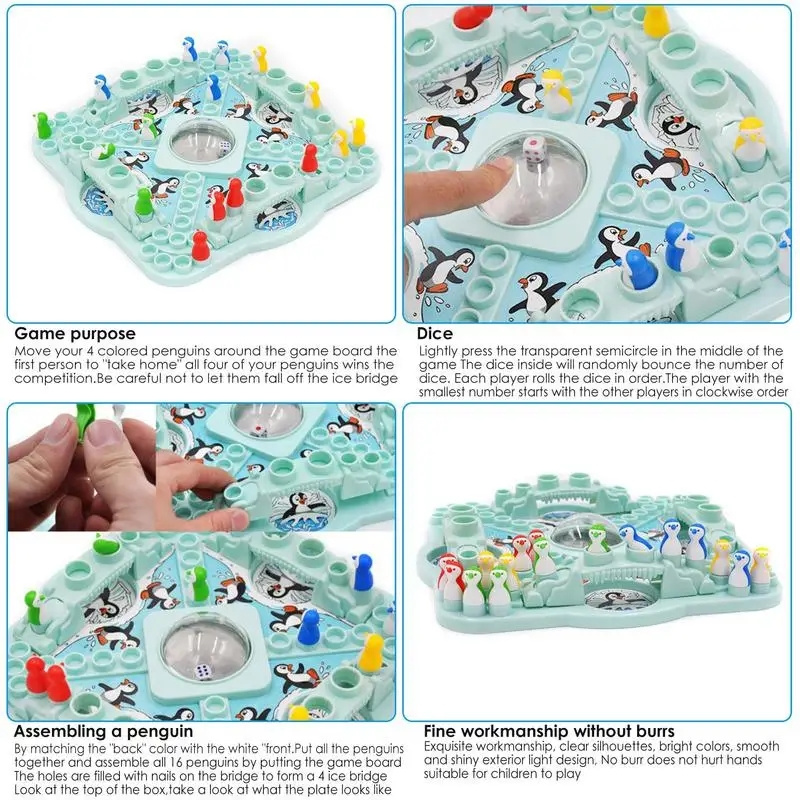 Multiplayer Penguin Flying Che - огляд і ціна Board Game Zone