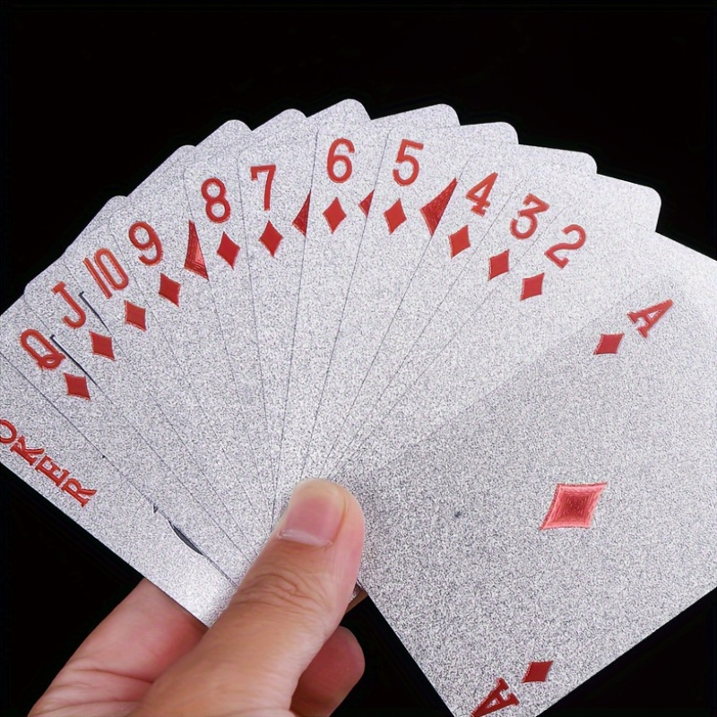 Silver Foil Playing Cards Poke - огляд і ціна Board Game Illustration